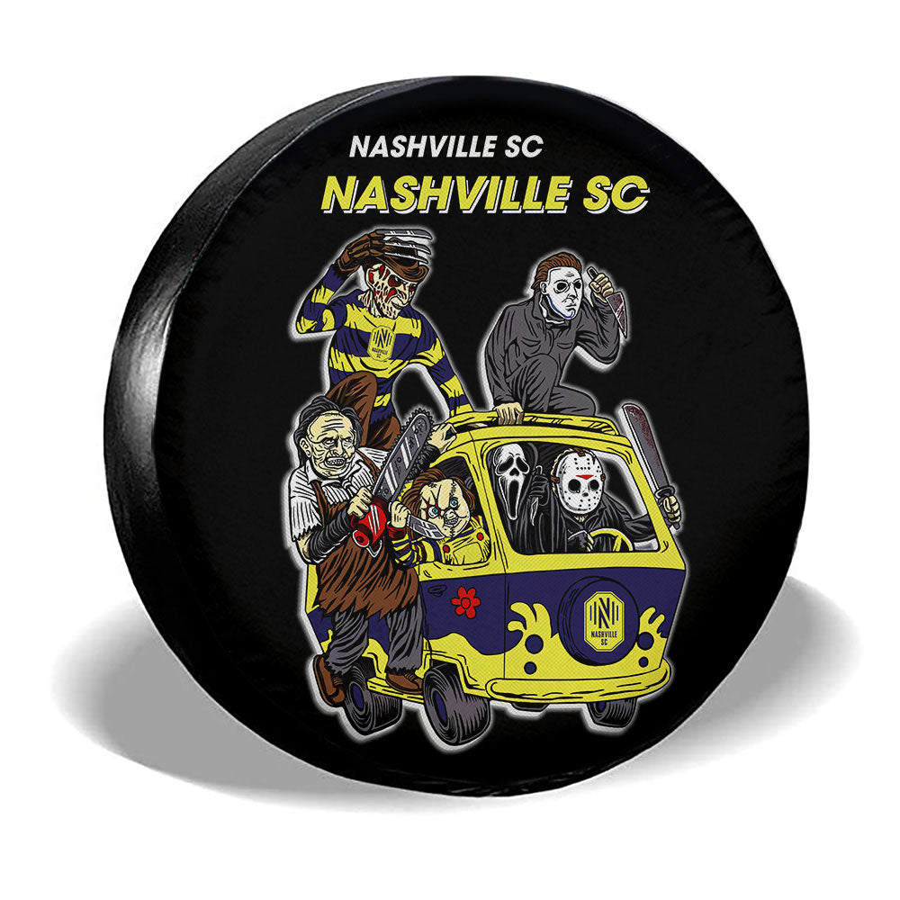 Nashville SC Spare Tire Covers Horror Characters Car Accessories - Gearcarcover - 3