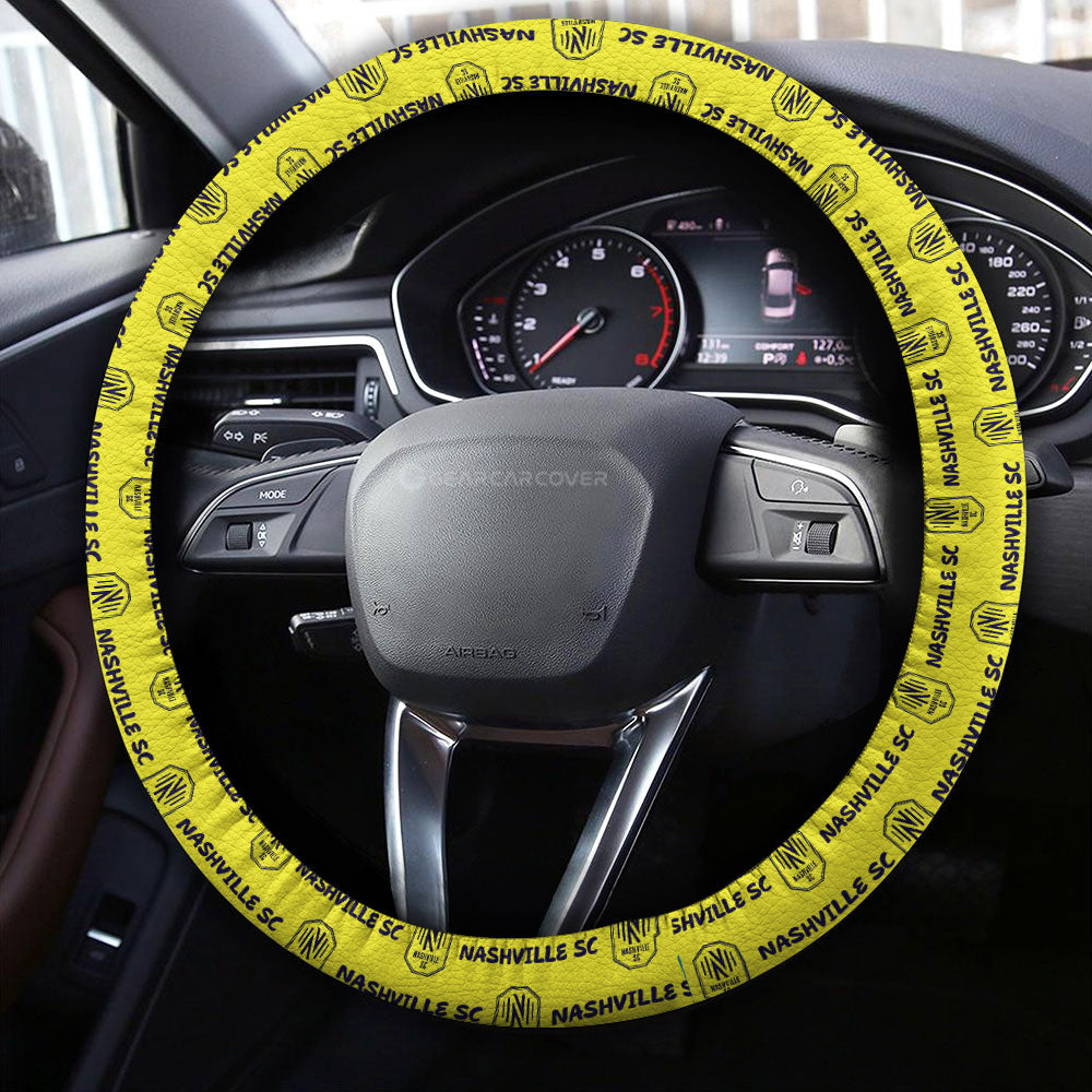 Nashville SC Steering Wheel Cover Sporty Team Collection - Gearcarcover - 4