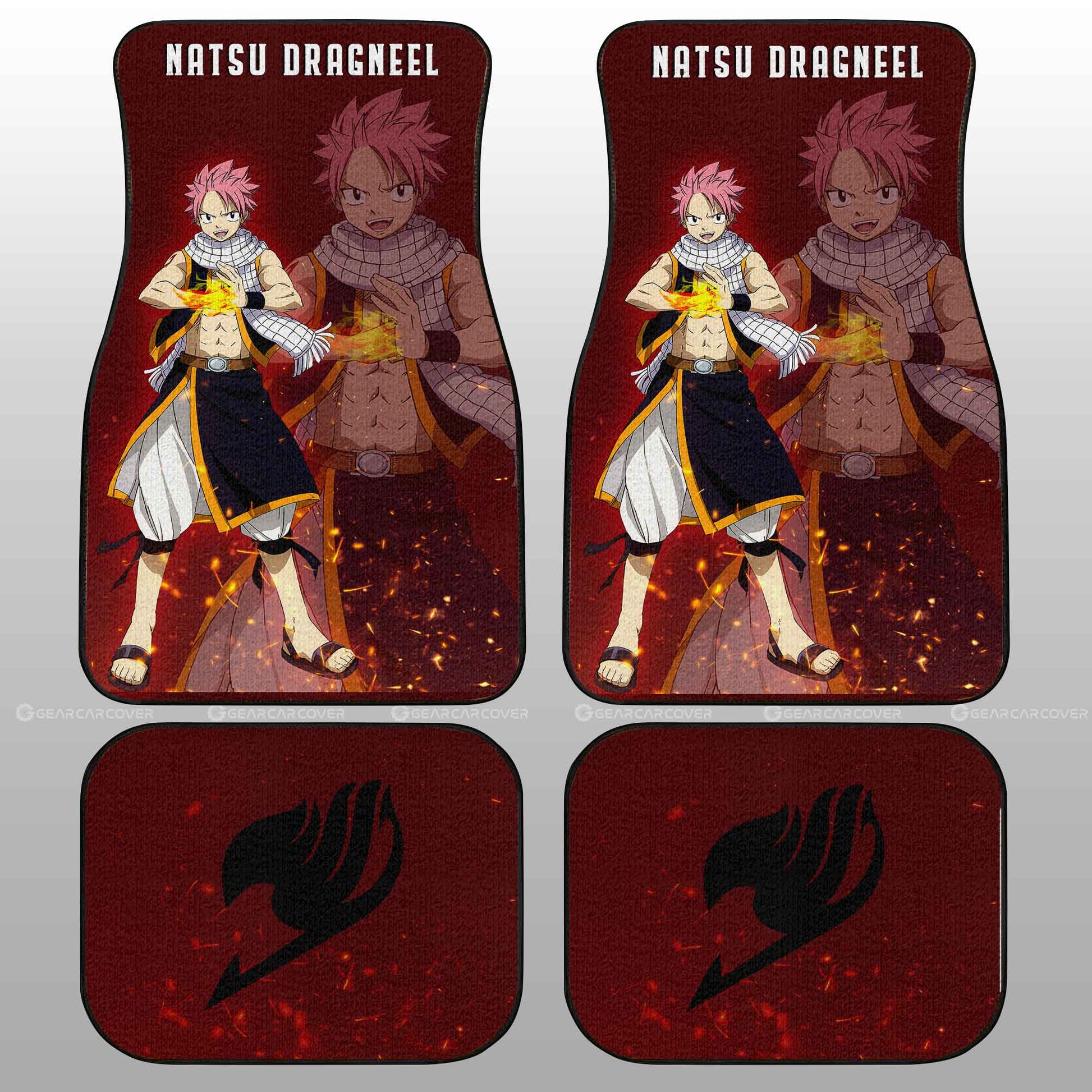 Natsu Dragneel Car Floor Mats Custom Car Accessories - Gearcarcover - 2