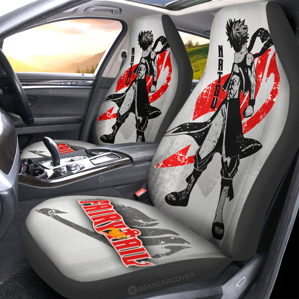 Natsu Dragneel Car Seat Covers Custom Fairy Tail Anime Car Accessories - Gearcarcover - 1