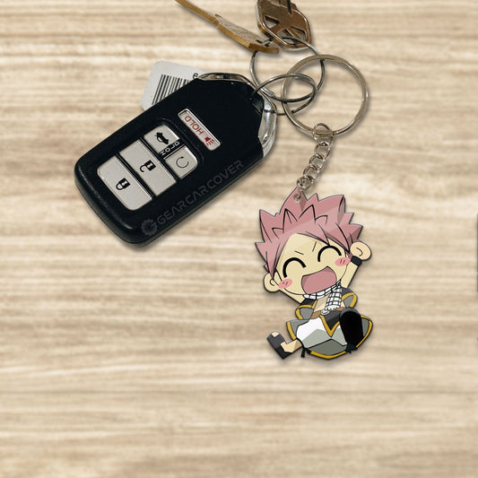 Natsu Dragneel Keychain Custom Car Accessories - Gearcarcover - 1