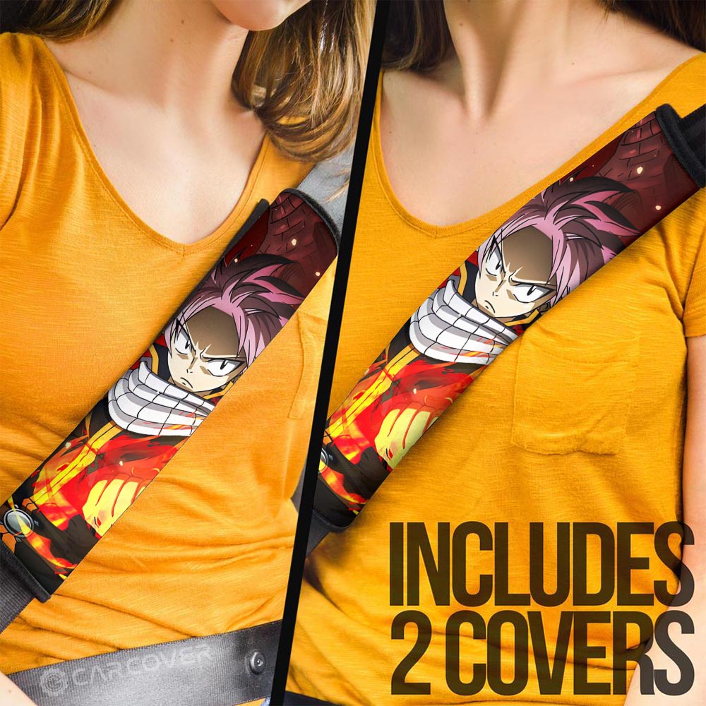 Natsu Dragneel Seat Belt Covers Custom Car Accessories - Gearcarcover - 3