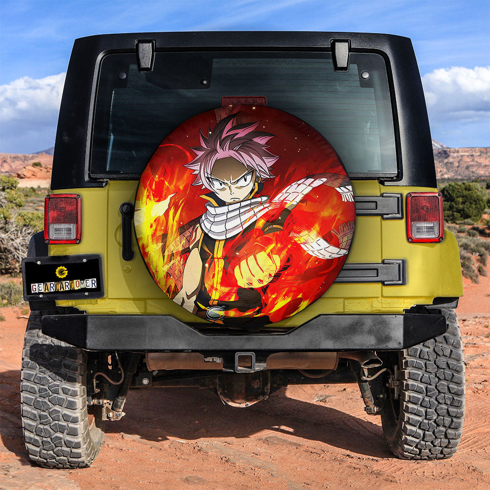 Natsu Dragneel Spare Tire Covers Custom Car Accessories - Gearcarcover - 3