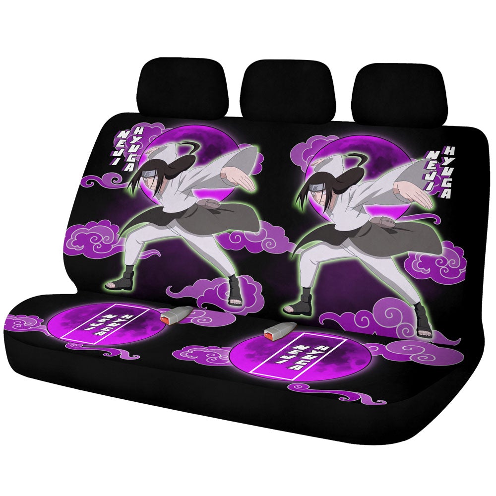 Neji Hyuga Car Back Seat Covers Custom Anime Car Accessories - Gearcarcover - 1