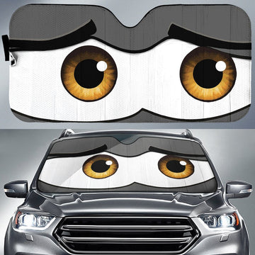 Nervous Car Eyes Sun Shade Custom Car Accessories - Gearcarcover - 1