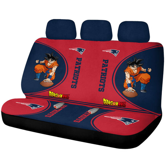 New England Patriots Car Back Seat Covers Custom Car Accessories For Fans - Gearcarcover - 1