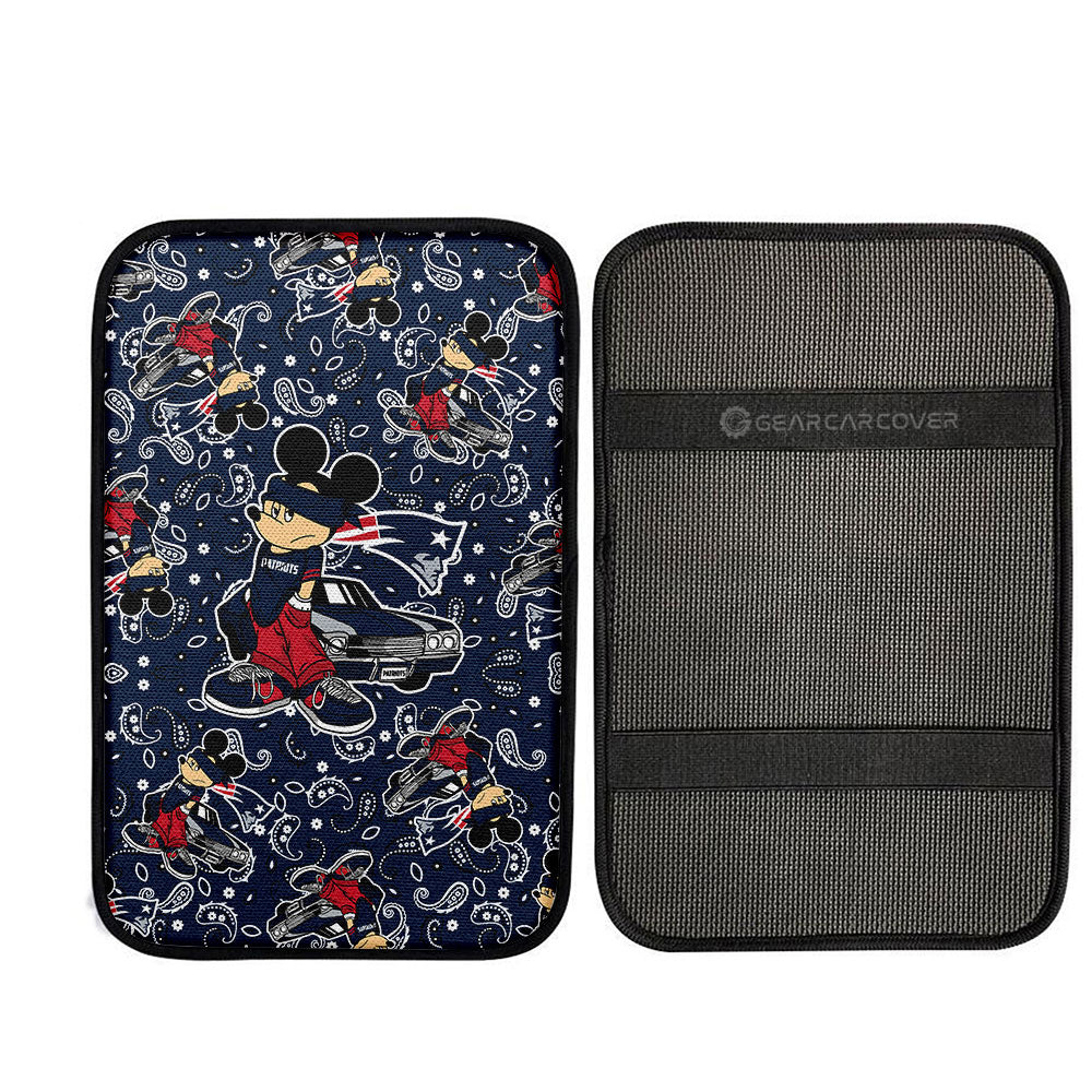 New England Patriots Car Center Console Cover Cartoon Theme Collection - Gearcarcover - 2