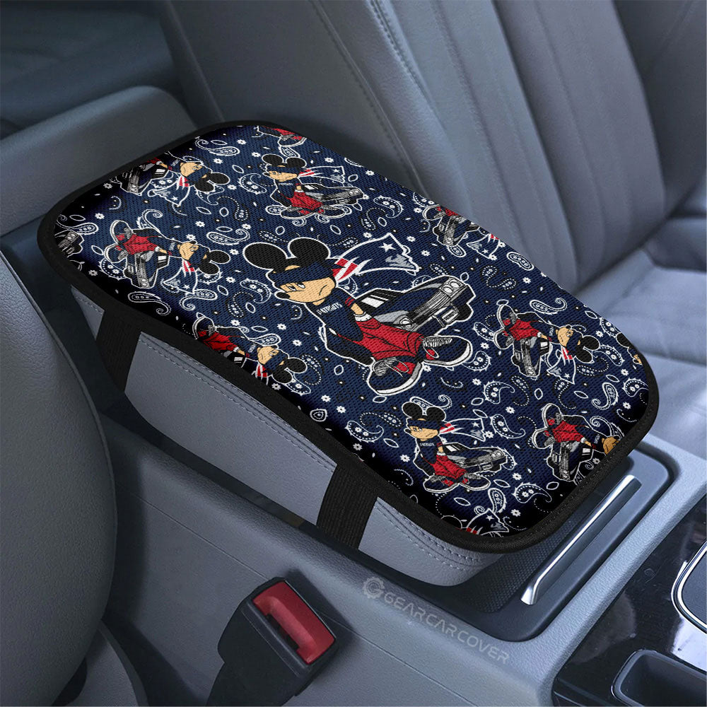 New England Patriots Car Center Console Cover Cartoon Theme Collection - Gearcarcover - 3