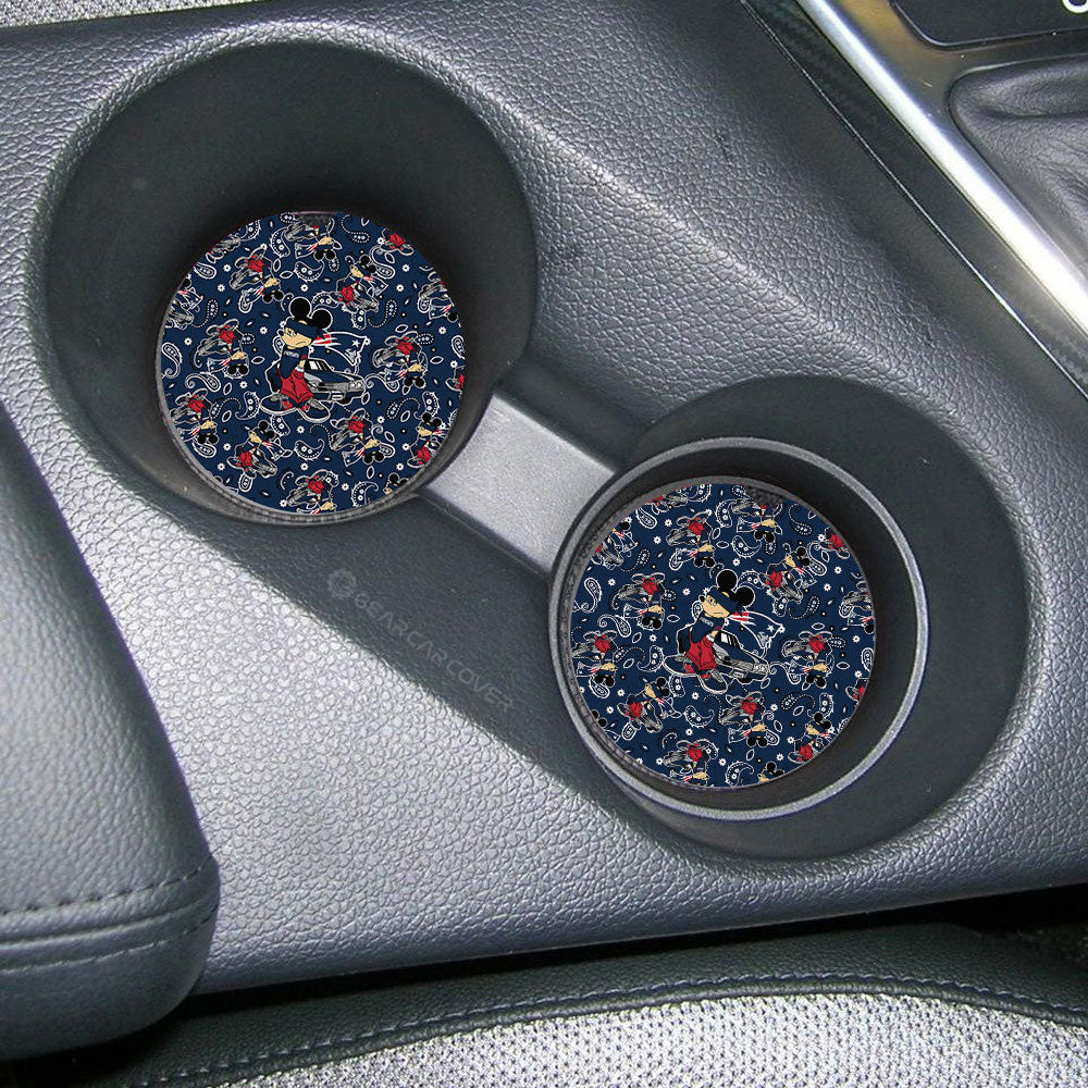 New England Patriots Car Coaster Set Cartoon Theme Collection - Gearcarcover - 2