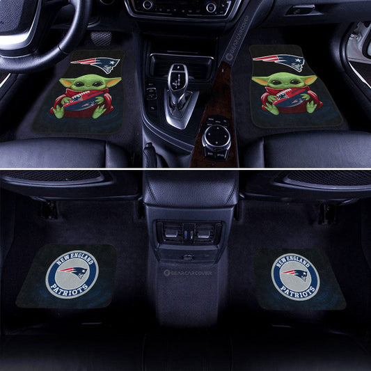 New England Patriots Car Floor Mats Baby Yoda Car Accessories For Fan - Gearcarcover - 2