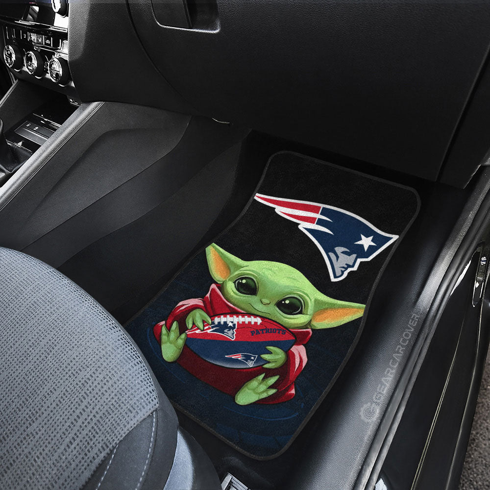 New England Patriots Car Floor Mats Baby Yoda Car Accessories For Fan - Gearcarcover - 3