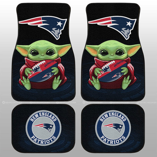 New England Patriots Car Floor Mats Baby Yoda Car Accessories For Fan - Gearcarcover - 1