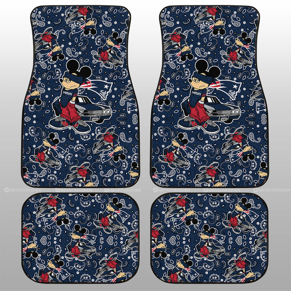 New England Patriots Car Floor Mats Cartoon Theme Collection - Gearcarcover - 1