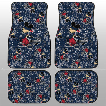 New England Patriots Car Floor Mats Cartoon Theme Collection - Gearcarcover - 1