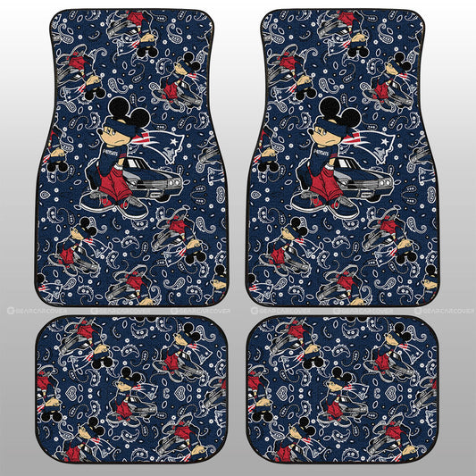 New England Patriots Car Floor Mats Cartoon Theme Collection - Gearcarcover - 1