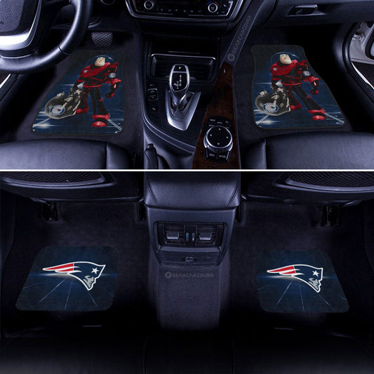 New England Patriots Car Floor Mats Custom Car Accessories For Fan - Gearcarcover - 2