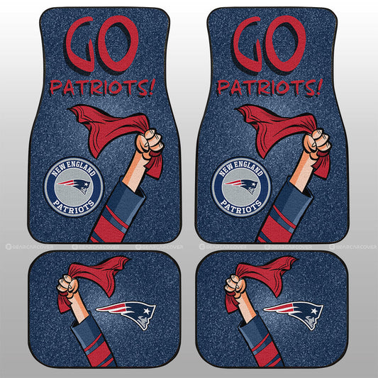 New England Patriots Car Floor Mats Custom Car Accessories - Gearcarcover - 1