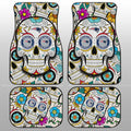 New England Patriots Car Floor Mats Custom Sugar Skull Car Accessories - Gearcarcover - 1