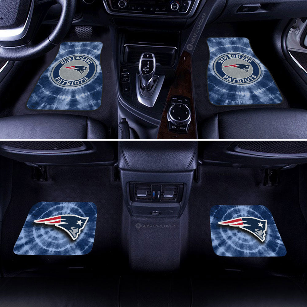 New England Patriots Car Floor Mats Custom Tie Dye Car Accessories - Gearcarcover - 2