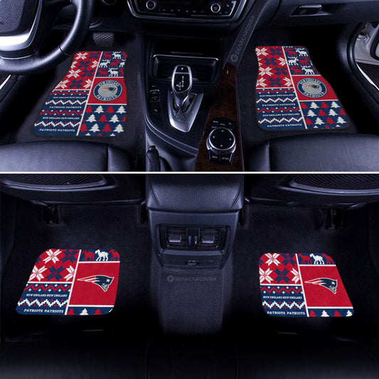 New England Patriots Car Floor Mats Custom Ugly Style Car Accessories - Gearcarcover - 2