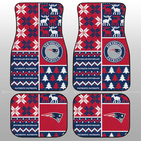 New England Patriots Car Floor Mats Custom Ugly Style Car Accessories - Gearcarcover - 1