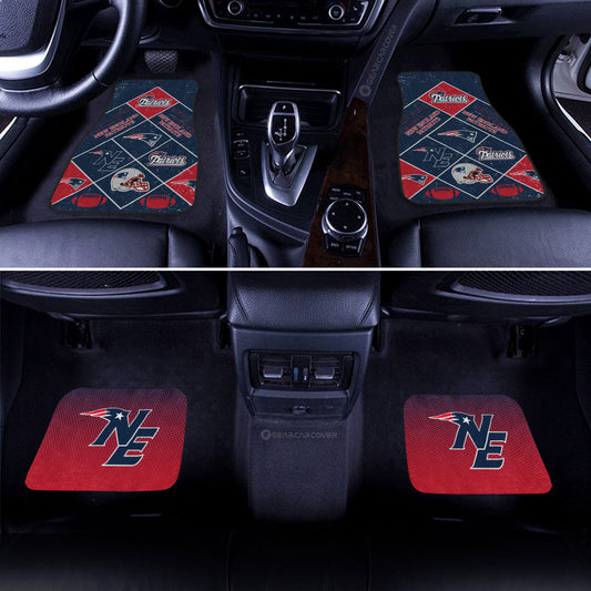 New England Patriots Car Floor Mats Sporty Team Collection - Gearcarcover - 2