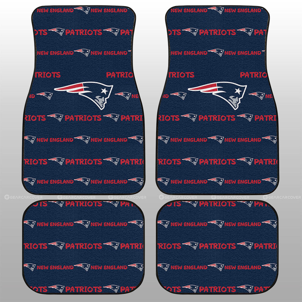 New England Patriots Car Floor Mats Sporty Team Collection - Gearcarcover - 1