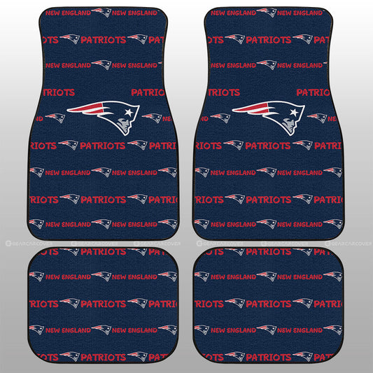 New England Patriots Car Floor Mats Sporty Team Collection - Gearcarcover - 1