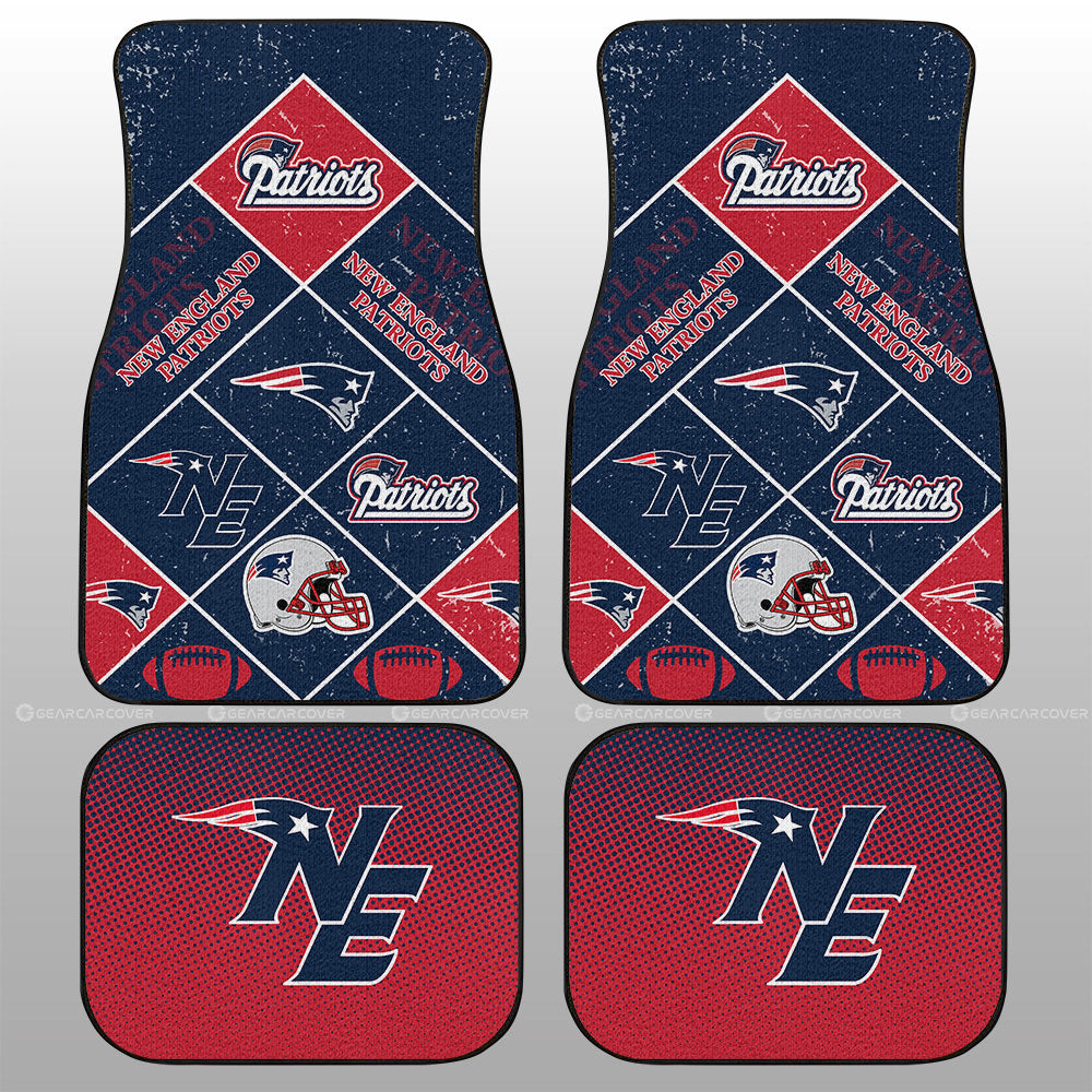 New England Patriots Car Floor Mats Sporty Team Collection - Gearcarcover - 1