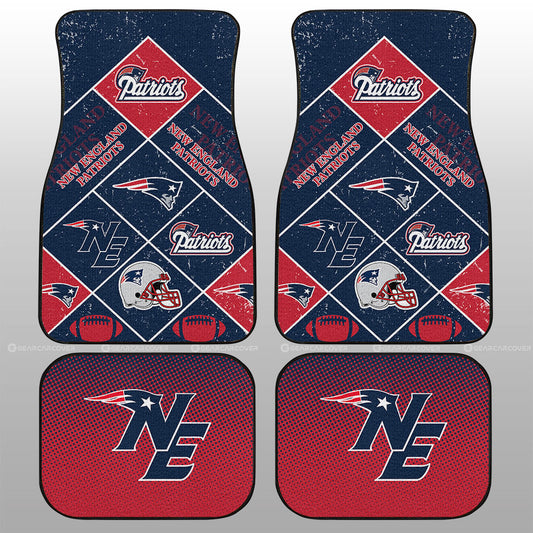 New England Patriots Car Floor Mats Sporty Team Collection - Gearcarcover - 1