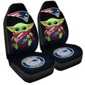New England Patriots Car Seat Covers Baby Yoda Car Accessories For Fan - Gearcarcover - 3