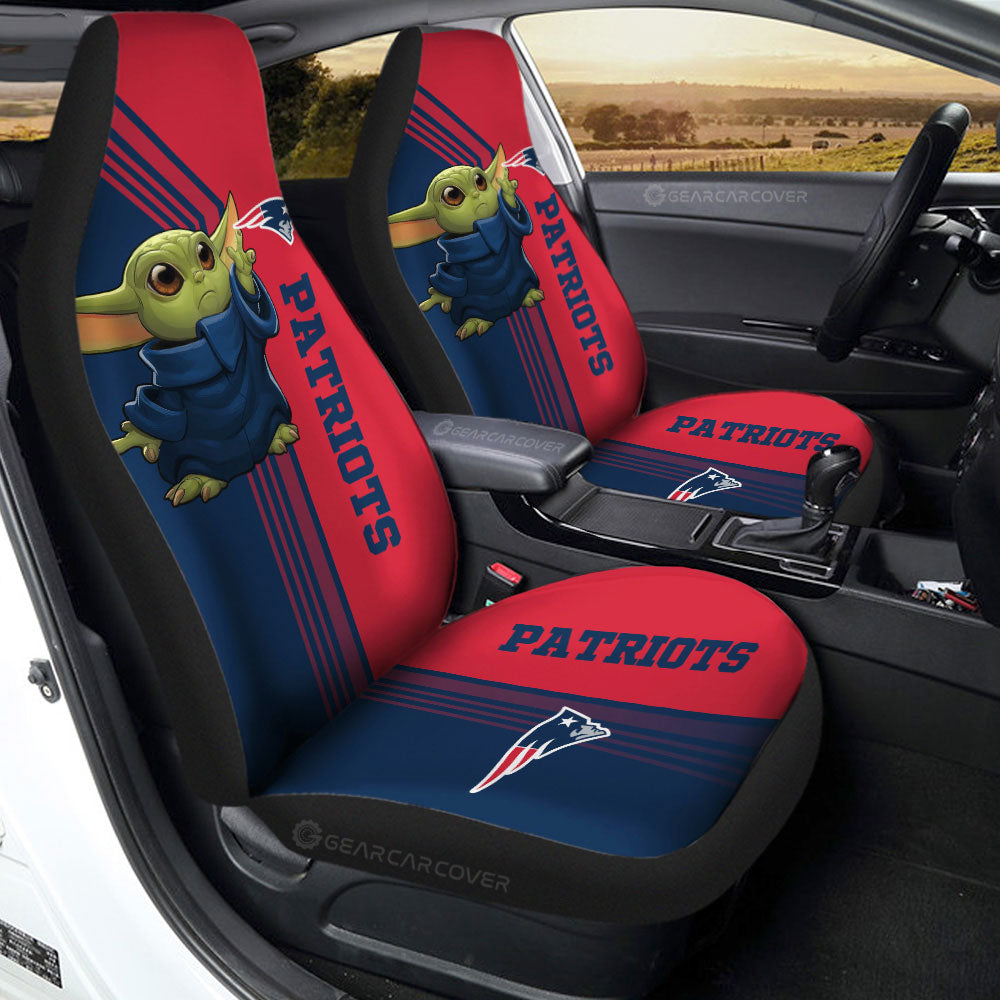 New England Patriots Car Seat Covers Baby Yoda Car Accessories - Gearcarcover - 2