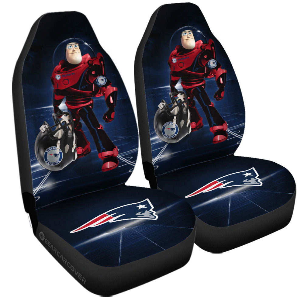 New England Patriots Car Seat Covers Buzz Lightyear Car Accessories For Fan - Gearcarcover - 3