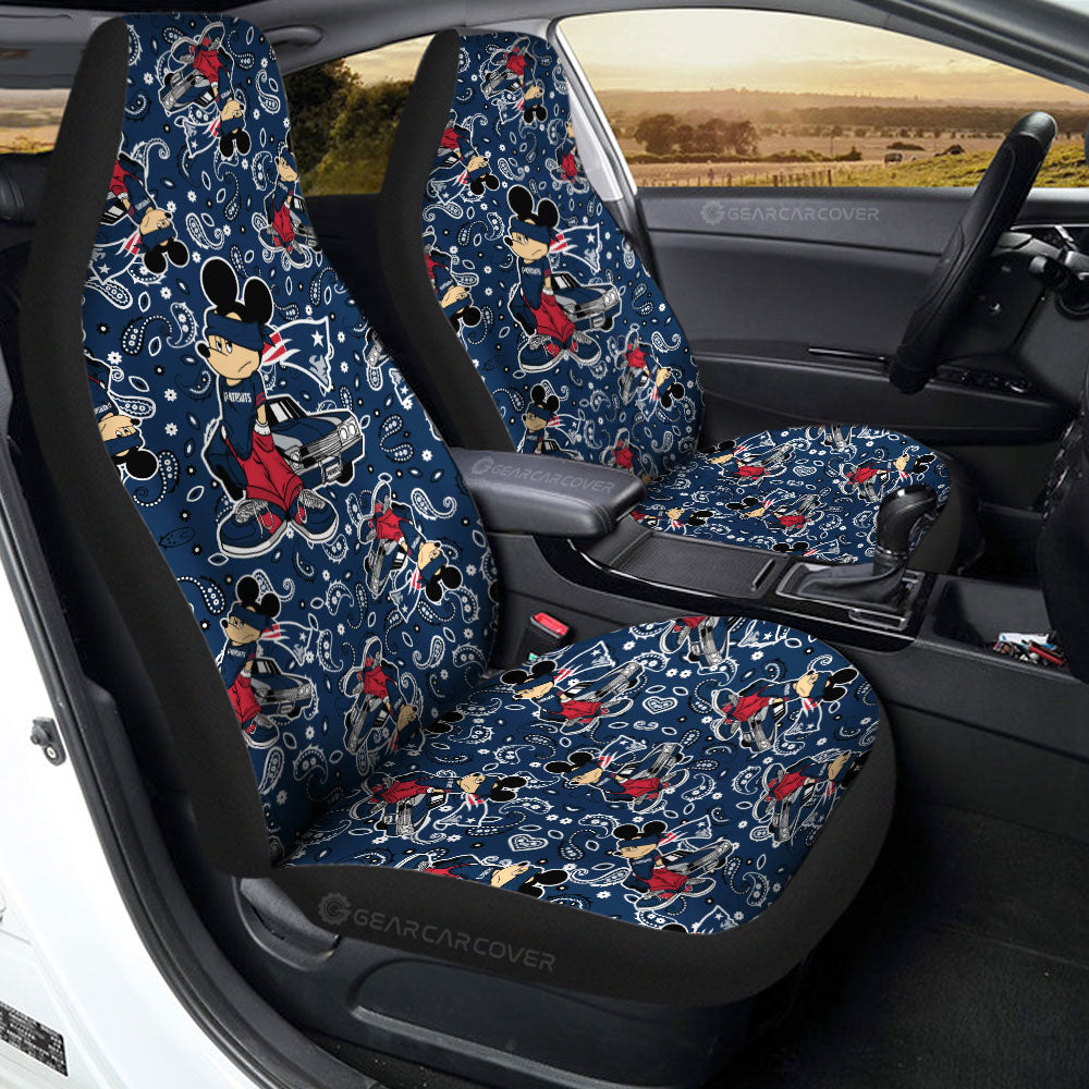 New England Patriots Car Seat Covers Cartoon Theme Collection - Gearcarcover - 2