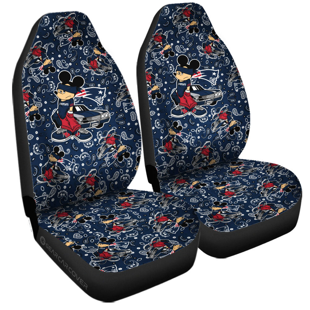 New England Patriots Car Seat Covers Cartoon Theme Collection - Gearcarcover - 3