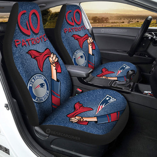 New England Patriots Car Seat Covers Custom Car Accessories - Gearcarcover - 2