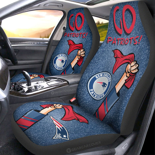 New England Patriots Car Seat Covers Custom Car Accessories - Gearcarcover - 1