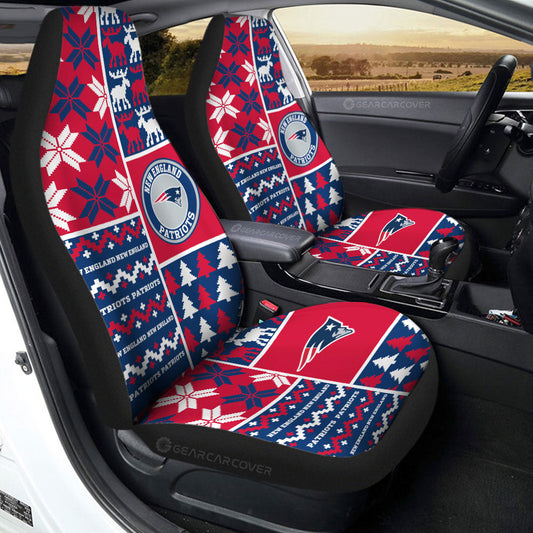 New England Patriots Car Seat Covers Custom Ugly Style Car Accessories - Gearcarcover - 2