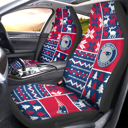 New England Patriots Car Seat Covers Custom Ugly Style Car Accessories - Gearcarcover - 1