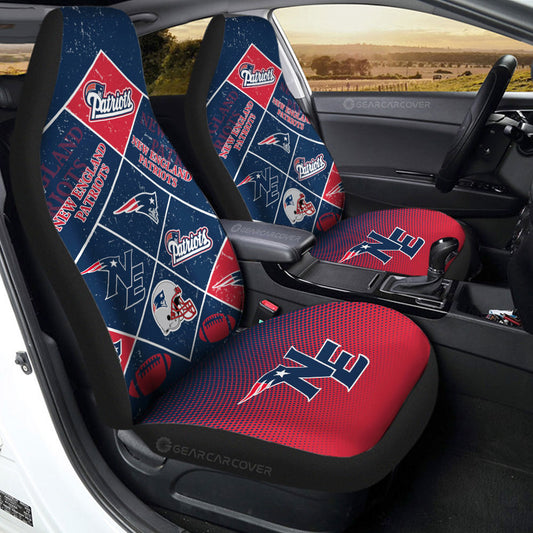 New England Patriots Car Seat Covers Sporty Team Collection - Gearcarcover - 2