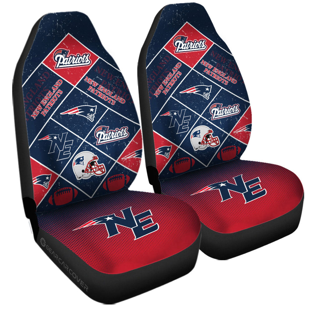 New England Patriots Car Seat Covers Sporty Team Collection - Gearcarcover - 3