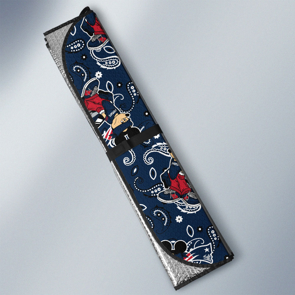 New England Patriots Car Sunshade Cartoon Theme Collection - Gearcarcover - 3