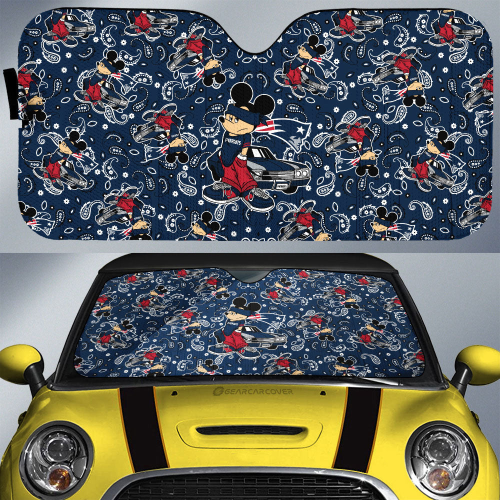 New England Patriots Car Sunshade Cartoon Theme Collection - Gearcarcover - 1