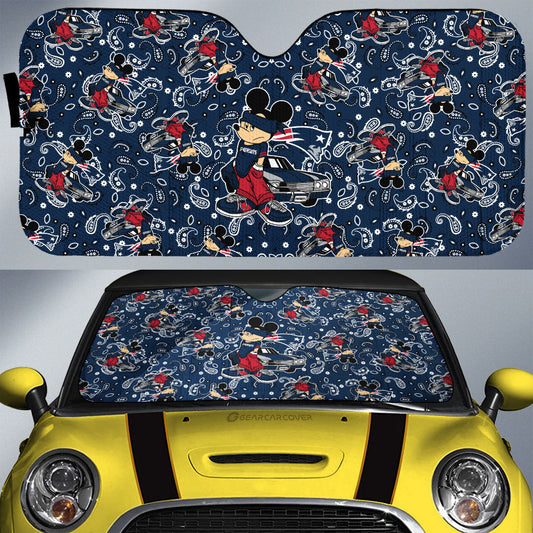 New England Patriots Car Sunshade Cartoon Theme Collection - Gearcarcover - 1