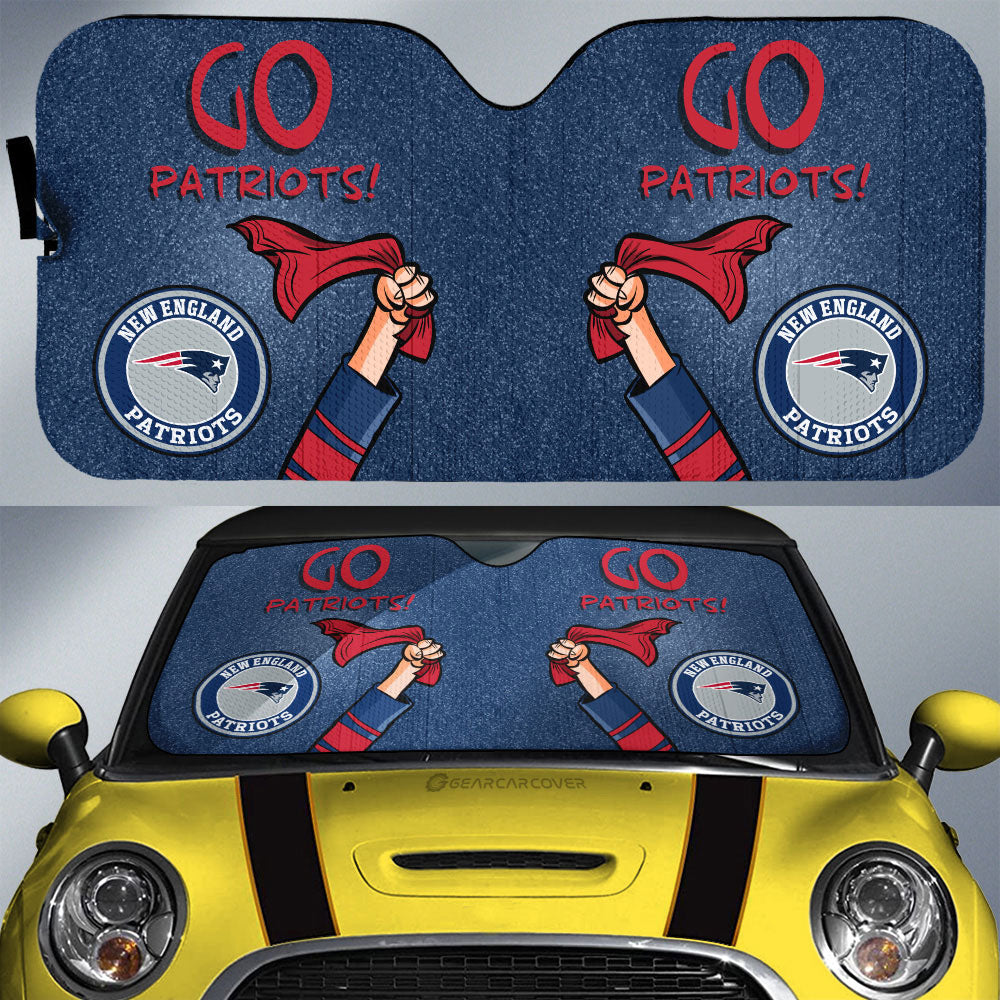 New England Patriots Car Sunshade Custom Car Accessories - Gearcarcover - 1