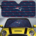 New England Patriots Car Sunshade Sporty Team Collection - Gearcarcover - 1