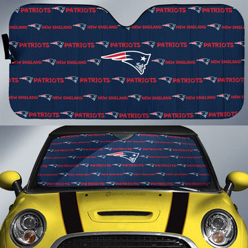 New England Patriots Car Sunshade Sporty Team Collection - Gearcarcover - 1