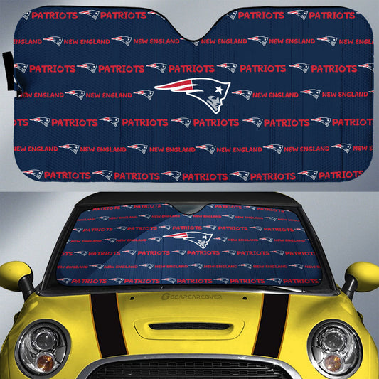 New England Patriots Car Sunshade Sporty Team Collection - Gearcarcover - 1