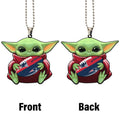 New England Patriots Ornament Baby Yoda Car Accessories - Gearcarcover - 4