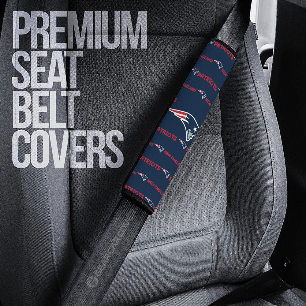 New England Patriots Seat Belt Covers Sporty Team Collection - Gearcarcover - 3